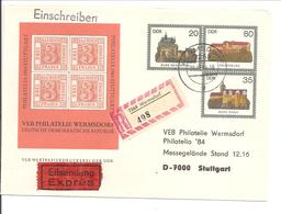 Privat Zdr U1 Sachsen Dreier Einschreiben Éxpres - Private Covers - Used