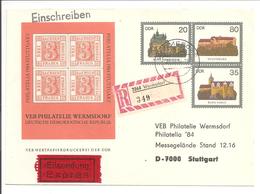 Privat Zdr U1 Sachsen Dreier Einschreiben Éxpres - Private Covers - Used