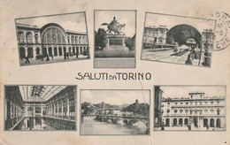 Piemonte : TORINO : Multivues - Saluti Da Torino - Panoramische Zichten, Meerdere Zichten