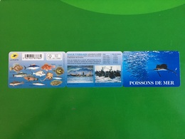 (2019) - Carnet 12 VP / Lettre Verte - Poissons De Mer - Carnets