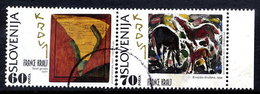 SLOVENIA 1995 France Kralj Centenary Pair.used.  Michel 121-22 - Slowenien