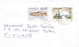 Zimbabwe 1994 Sakuva Freshwater Rainbow Trout Parasalmo Mykiss Cover - Zimbabwe (1980-...)