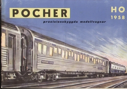 Catalogue POCHER 1958 R-R HOBBY HO Precisionsbyggda Modellvagnar+ Preis SEK - En Suédois - Non Classés