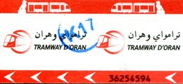 Tramway D'Oran (Algérie) - Ticket Avec Cachet K17 - Mondo