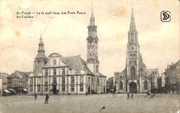 St Truiden - La Grand Place - Les Trois Tours (animée, SD 1920) - Sint-Truiden