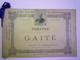 2019 - 1647  JOLI  PROGRAMME Du Théâtre De La Gaité  1896-1897  (28 Pages)    - Programme