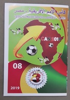 ALGERIE ALGERIA 2019 ERROR SOCCER AFRICA CUP OF NATIONS COUPE AFRIQUE FOOTBALL EGYPT ODD SHAPE CIRCULAR FLYER NOTICE - Coppa Delle Nazioni Africane