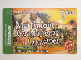 Télécarte - IRADIUM - Martinique-Guadeloupe-Guyane -  Année 2006 - Guyana