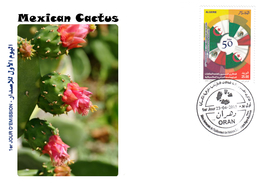 DZ Algerien 1712 FDC Flora Mexikanischer Kaktus Natur Pflanzen Blumen - Sukkulenten