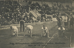 Stockholm Stadium Start 100 Meters Race Stade Départ 100 M. Tribune - Athlétisme