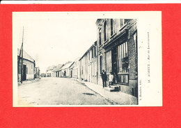 80 ACHEUX En AMIENOIS Cpa Animée Rue De Louvencourt   14    Edit Bouchet - Acheux En Amienois