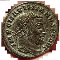 MAXIMIANUS HERCULIUS  (285 310)  AD  -  AE Follis -  9,47 Gr.   VOLLER SILBERLAG  -  (PAVIA)  TICINUM  -  RIC 55b - Die Tetrarchie Und Konstantin Der Große (284 / 307)