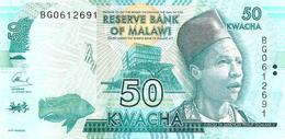 MALAWI 50 KWACHA BLUE MAN HEAD FRONT ELEPHANT ANIMAL BACK P.? NOT MDATED UNC READ DESCRIPTION !! - Malawi