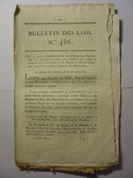 BULLETIN DES LOIS 3 NOVEMBRE 1821 - EXTRADITION RECIPROQUE DESERTEURS PAYS BAS - CAUDEBEC MEULAN HAMEL CHAMAGNE DEMUIN - Decrees & Laws