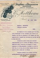 VP15.163 - Lettre - Bronzes D'Eclairage - Electricité E. MOTTHEAU à PARIS Rue Des Tournelles - Elektrizität & Gas