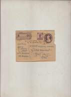 Indian Postal Stationary Registered Cover British India - Cartas & Documentos