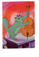 Cpm - Illustration Disney > Disneyland - Chat Musicien Contrebasse LES ARISTOCHATS - Disneyland