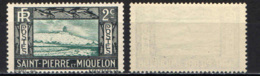 ST. PIERRE & MIQUELON - 1932 - LIGTHOUSE AND FISH - SENZA GOMMA - Unused Stamps