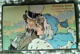 Belle CPA Illustrée Bottaro - COUPLE HIVER Femme Art Nouveau - Publicité PETROLE HAHN - Bottaro