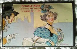 Belle CPA Illustrée Bottaro - COUPLE Femme Au Carton à Chapeau Art Nouveau - Publicité PETROLE HAHN - Bottaro