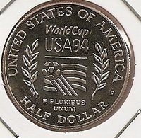 ETATS UNIS/USA HALF DOLLAR 1994 WORLD CUP USA 94 MINTAGE168,208 LETRE D RARE UNC - Collezioni