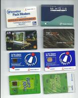 Lot De 8 Cartes Itineris Wanadoo Mobicarte 5 Magis Livebox - Other & Unclassified