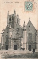 59 Bergues Eglise Cpa Carte Animée - Bergues