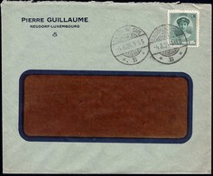Lettre: Pierre Guillaume Neudorf-Luxembourg, Cachet Luxembourg-Gare 4.8.1924, Michel: 128 - Briefe U. Dokumente