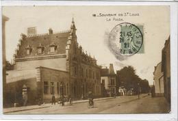 68 SAINT-LOUIS . Souvenir , La Poste , Charette , édit : J Künst Gebweiler , écrite En 1921 , état Extra - Saint Louis