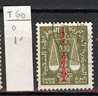 Algérie - Algerien - Algeria Taxe 1963 Y&T N°T60 - Michel N°P60 (o) - 10c Balance - Portomarken