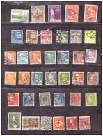 Denmark. 37 Different Stamps. Used. Middle State. Traces Of Hinge. - Collections