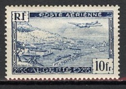 Algérie - Algerien - Algeria Poste Aérienne 1946-47 Y&T N°PA2  - Michel N°F252 *** - 10f Avion Survolant Alger - Airmail