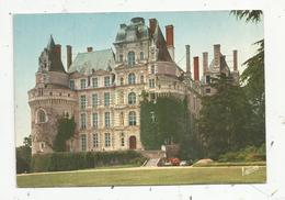 Cp,  49,  BRISSAC ,le Chateau Avec Ses Tours,  Vierge,  Ed. Valoire - Autres & Non Classés
