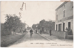 LOIRE (69) LA ROUTE NATIONALE. 1907. - Loire Sur Rhone