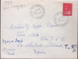 Lettre Taxée Pour L'Espagne T= 60/80 - 1960-.... Briefe & Dokumente