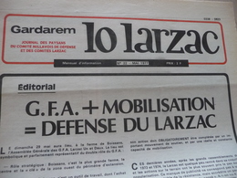 Journal Larzac Défense Du Larzac Gardarem  Lo Larzac N°22 Mai 1977 - Languedoc-Roussillon
