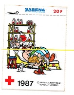 Objets Dérivés BD Astérix Autocollants (stickers) BD. ASTERIX ET OBELIX. SABENA - Adesivi