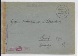 KRIEGSGEFANGENENPOST - 1943 - LETTRE PRISONNIER DE GUERRE OFLAG XC => BUREAU INTERN. D'EDUCATION à GENEVE (SUISSE) - Correos De Prisioneros De Guerra