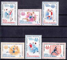 Romania 1987 Sport Handball Mi#4341-4346 Mint Never Hinged - Unused Stamps