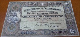 5 Schweizer Franken 1951 - Suisse