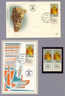 Israel 1957 FDC & Maximum Card & MNH Stamps 50th Anniversary Of Bezalel Museum Postmark Jerusalem & Tel Aviv Yafo - Collections, Lots & Series