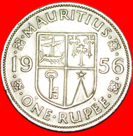 + SHIP: MAURITIUS ★ 1 RUPEE 1956! LOW START ★ NO RESERVE! - Mauritius