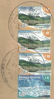 ARGENTINA To Brazil Cover 2012 4 Stamps Registered Ice - Brieven En Documenten