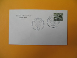 Luxembourg 1962 Poste Aérienne Fédération Mondiale Des Anciens Combattants Conférence Parlementaire Européenne - Franking Machines (EMA)