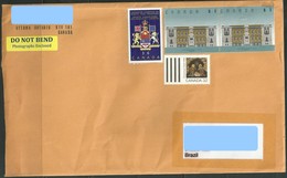 CANADA To Brazil Cover With 4 Topical Stamps Architecture Christmas Rights - Lettres & Documents