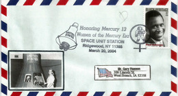 USA. "Women In Space Program". Honouring Mercury 13.Space Unit Station, Special Cover Year 2004 - North  America