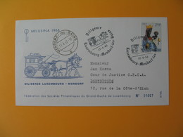 Enveloppe Luxembourg 1963  Millénaire De La Ville De Luxembourg - Diligence - Franking Machines (EMA)