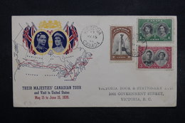 CANADA - Enveloppe FDC En 1939 , Visite Du Couple De Sa Majesté - L 32495 - ....-1951