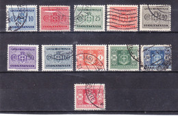 1945 SEGNATASSE NO FASCI NO FILIGRANA Serie Quasi Completa USATO - Postage Due