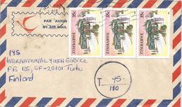 Zimbabwe 1995 Mutare Bus Station Underfranked Taxed Cover - Zimbabwe (1980-...)